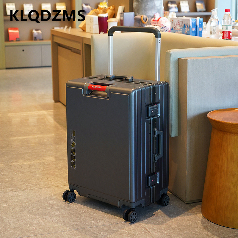 KLQDZMS حقيبة الألومنيوم الإطا - مراجعة Aluminum Frame Carry On Luggage وسعره