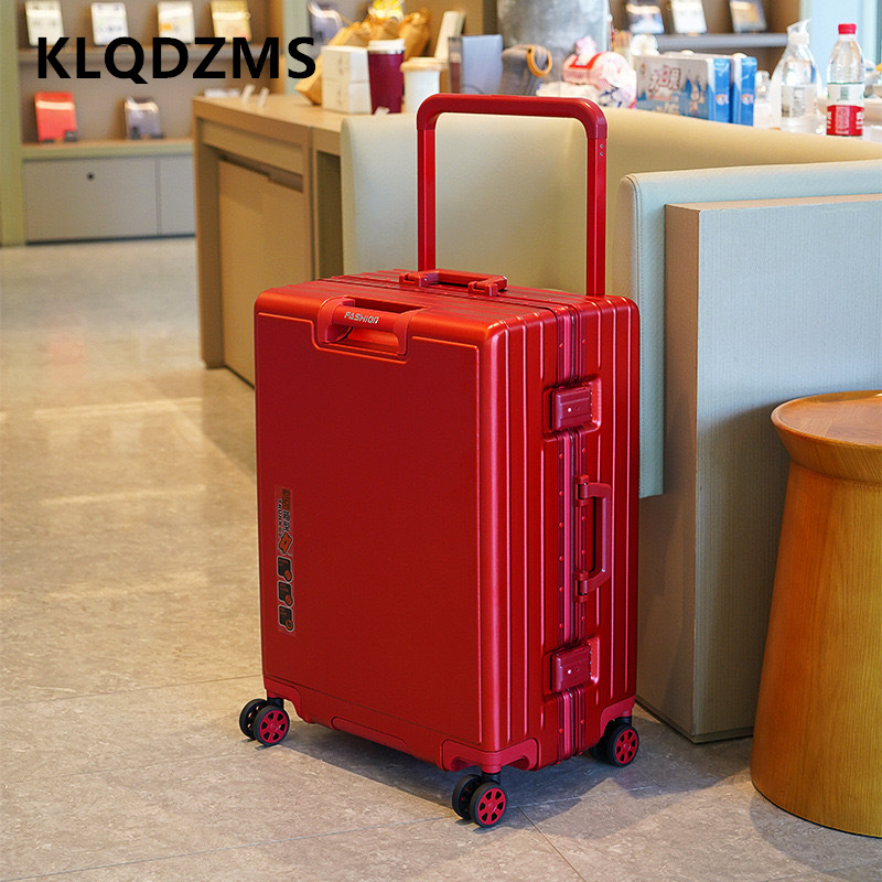 KLQDZMS حقيبة الألومنيوم الإطا - مراجعة Aluminum Frame Carry On Luggage وسعره