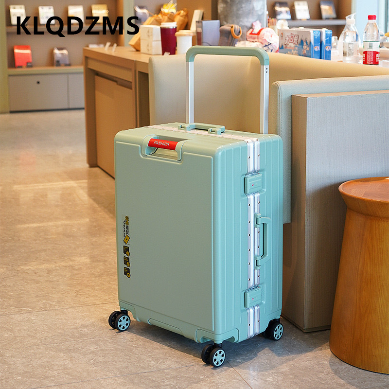 KLQDZMS حقيبة الألومنيوم الإطا - مراجعة Aluminum Frame Carry On Luggage وسعره