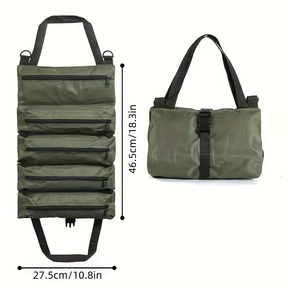 حقيبة أدوات قماشية متعددة الأغ - مراجعة Foldable Rolling Luggage Bag وسعره