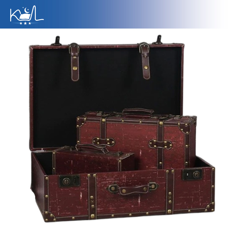صندوق تخزين على شكل حقيبة سفر  - مراجعة Retro Vintage Trunk Suitcase وسعره