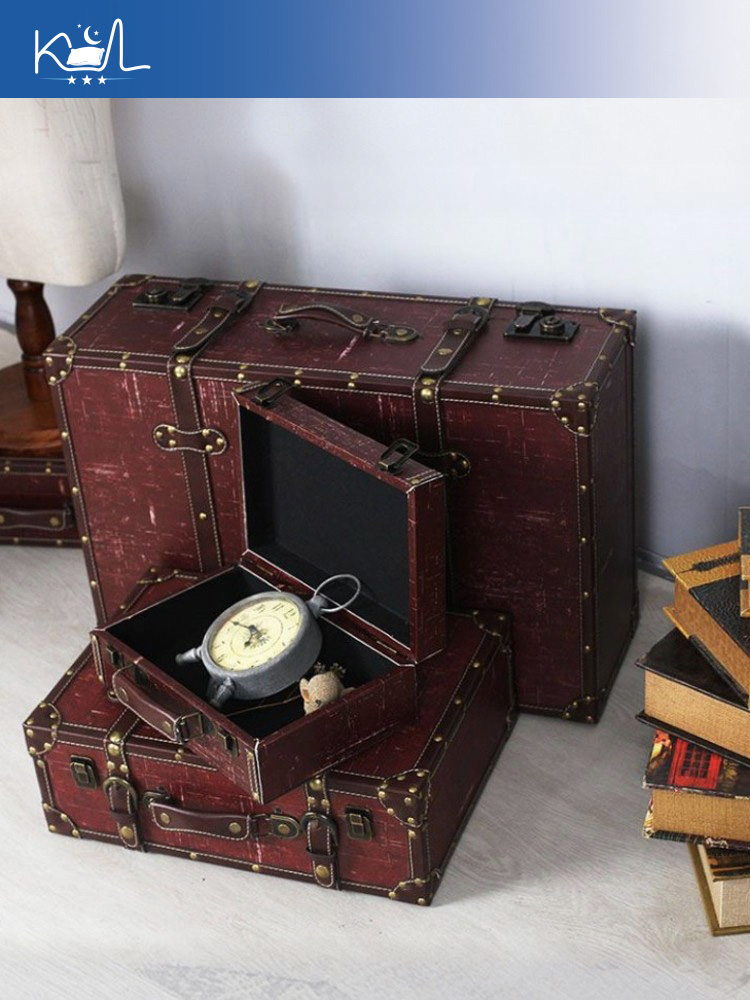 صندوق تخزين على شكل حقيبة سفر  - مراجعة Retro Vintage Trunk Suitcase وسعره