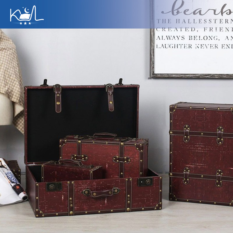 صندوق تخزين على شكل حقيبة سفر  - مراجعة Retro Vintage Trunk Suitcase وسعره