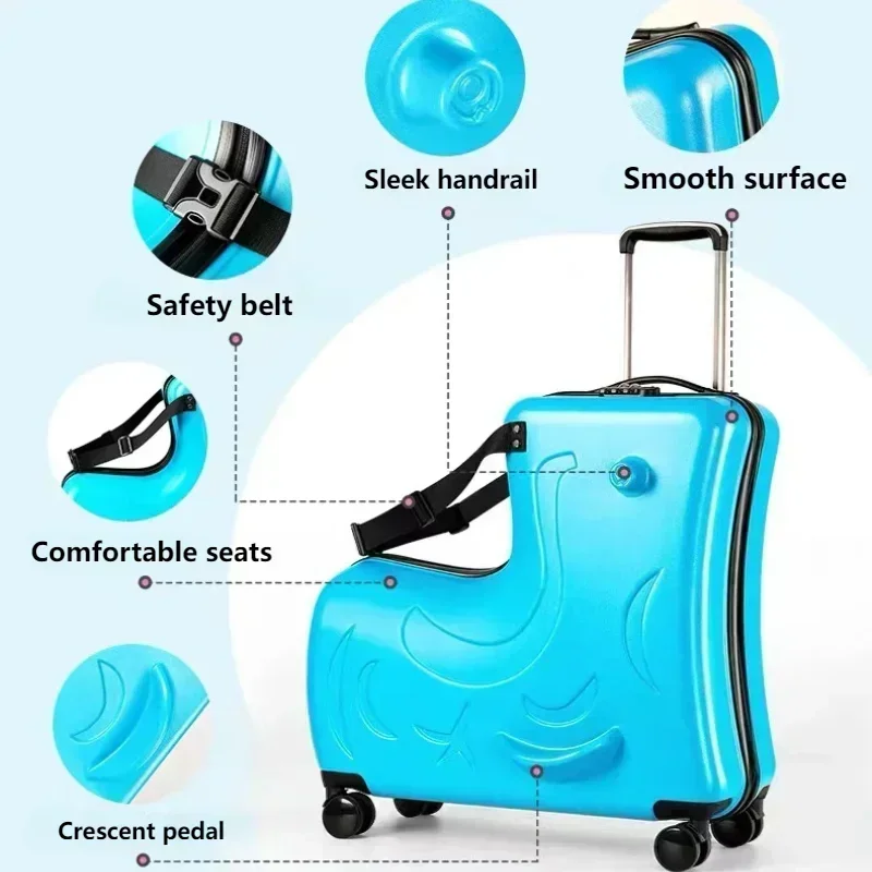 حقيبة سفر للأطفال مع عجلات وسك - مراجعة Kids Ride On Suitcase Scooter وسعره