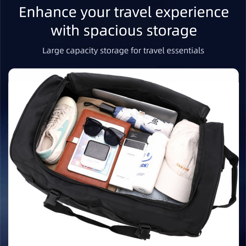 حقيبة من القماش الخشن ذات عجلا - مراجعة Foldable Rolling Luggage Bag وسعره