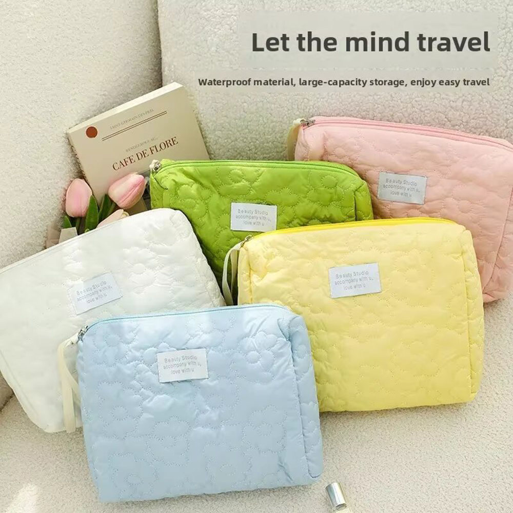 حقيبة مكياج نسائية جديدة بنقشة - مراجعة Cosmetic Bags وسعره