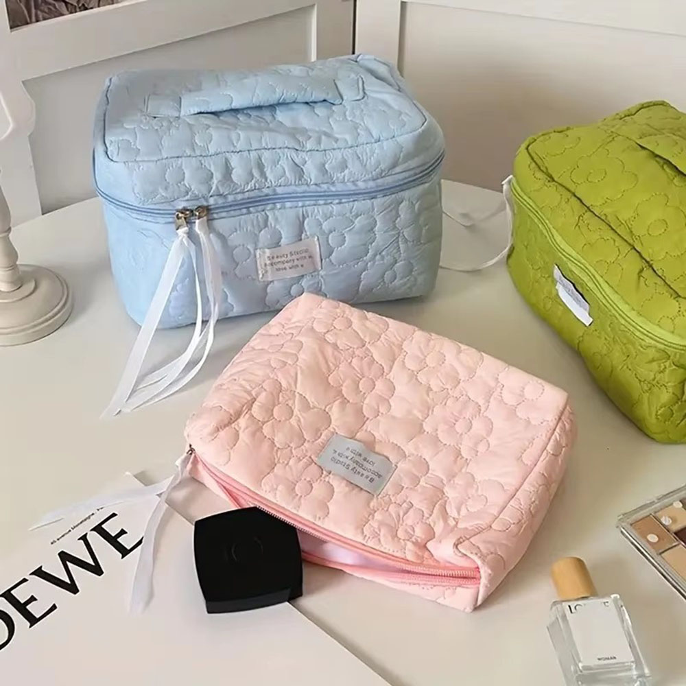 حقيبة مكياج نسائية جديدة بنقشة - مراجعة Cosmetic Bags وسعره