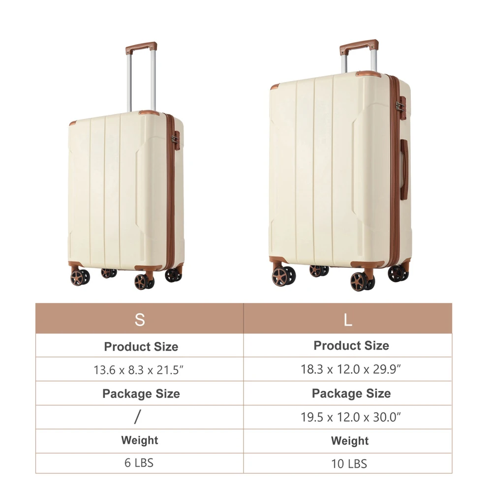 مجموعة حقائب سفر من مادة ABS ا - مراجعة Expandable Hard Shell Luggage Set وسعره