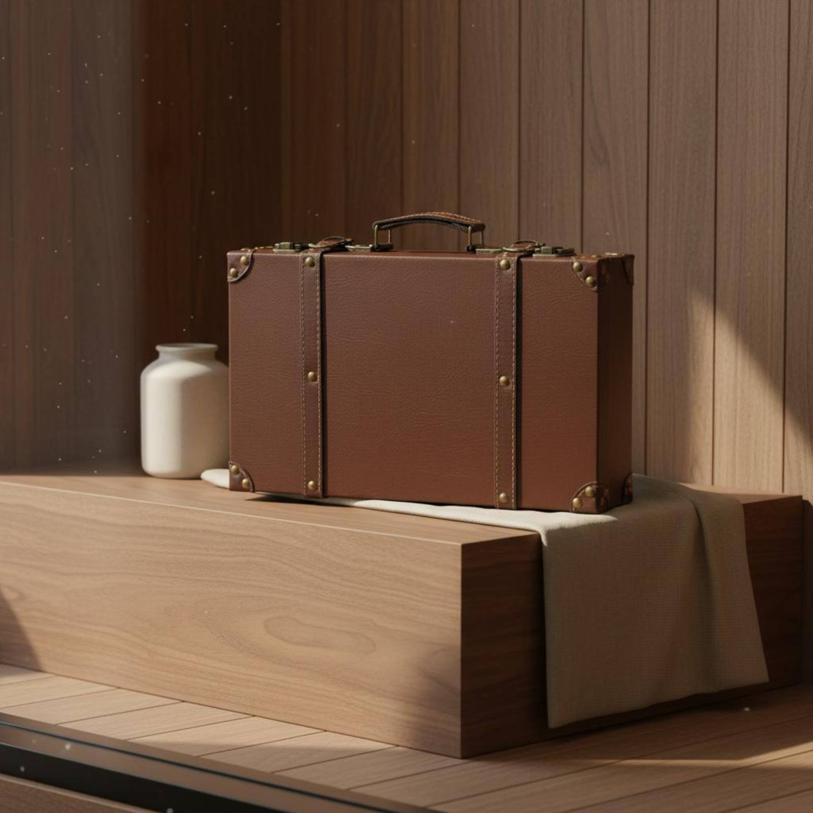 مجموعة حقائب سفر عتيقة من 3 قط - مراجعة Retro Vintage Trunk Suitcase وسعره