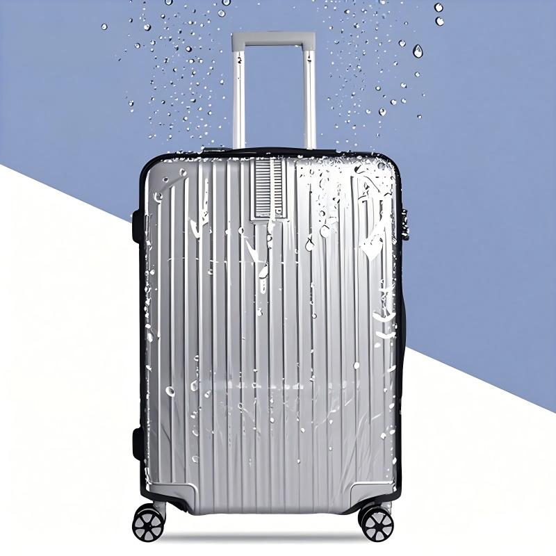 غطاء حقيبة سفر شفاف من البولي  - مراجعة Luggage Protective Cover Transparent وسعره