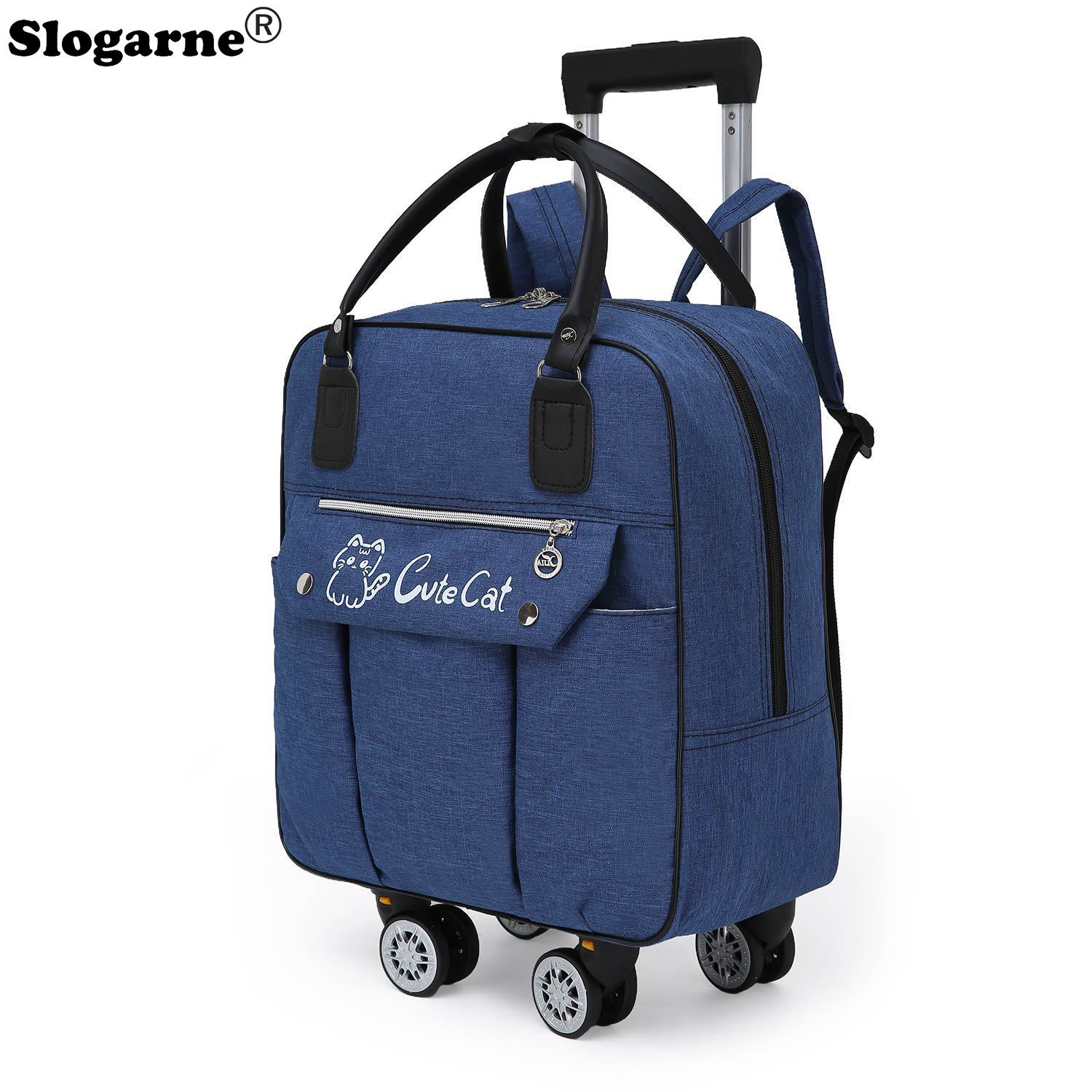 عربة سعة كبيرة حقيبة سفر عجلات - مراجعة Foldable Rolling Luggage Bag وسعره