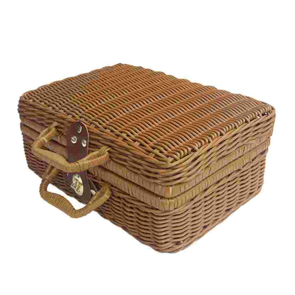 حقيبة تنزة من خوص الروطان ، تخ - مراجعة Retro Vintage Trunk Suitcase وسعره