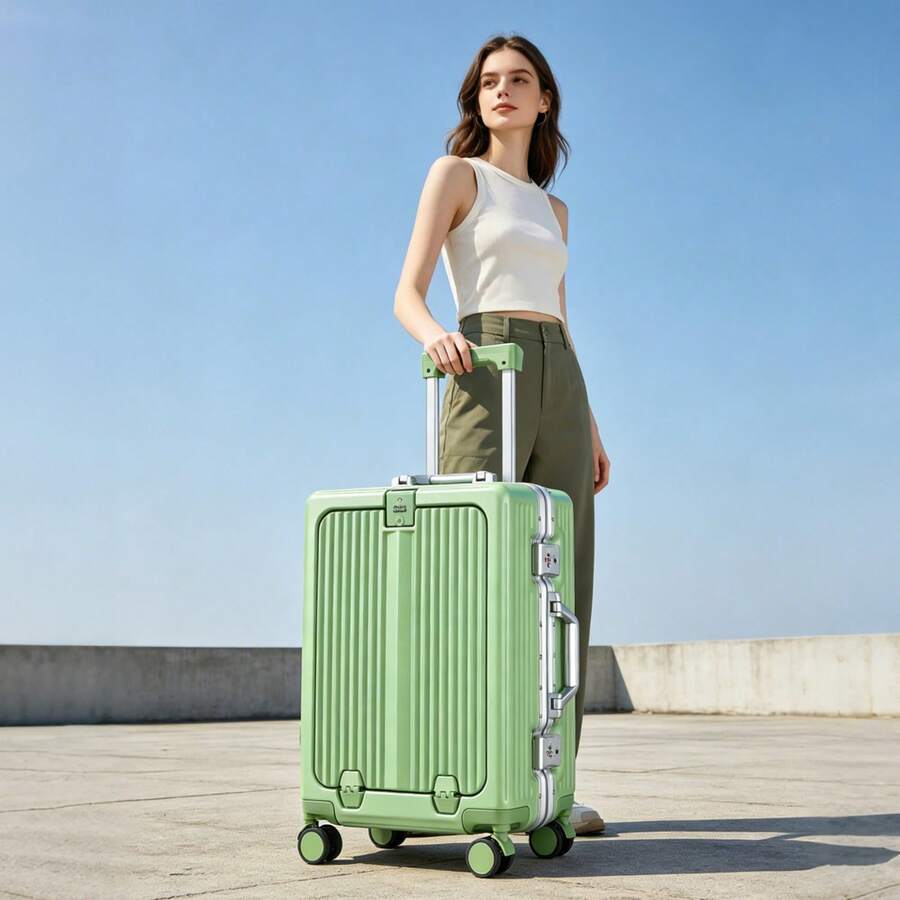 حقيبة سفر تايدال فلاش 20/24 بو - مراجعة Front Opening Laptop Luggage 24 Inch وسعره