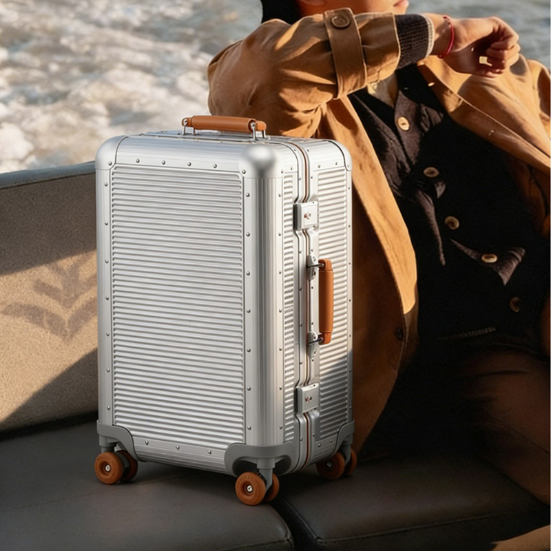 حقيبة سفر كبيرة بإطار من الألو - مراجعة Aluminum Frame Carry On Luggage وسعره