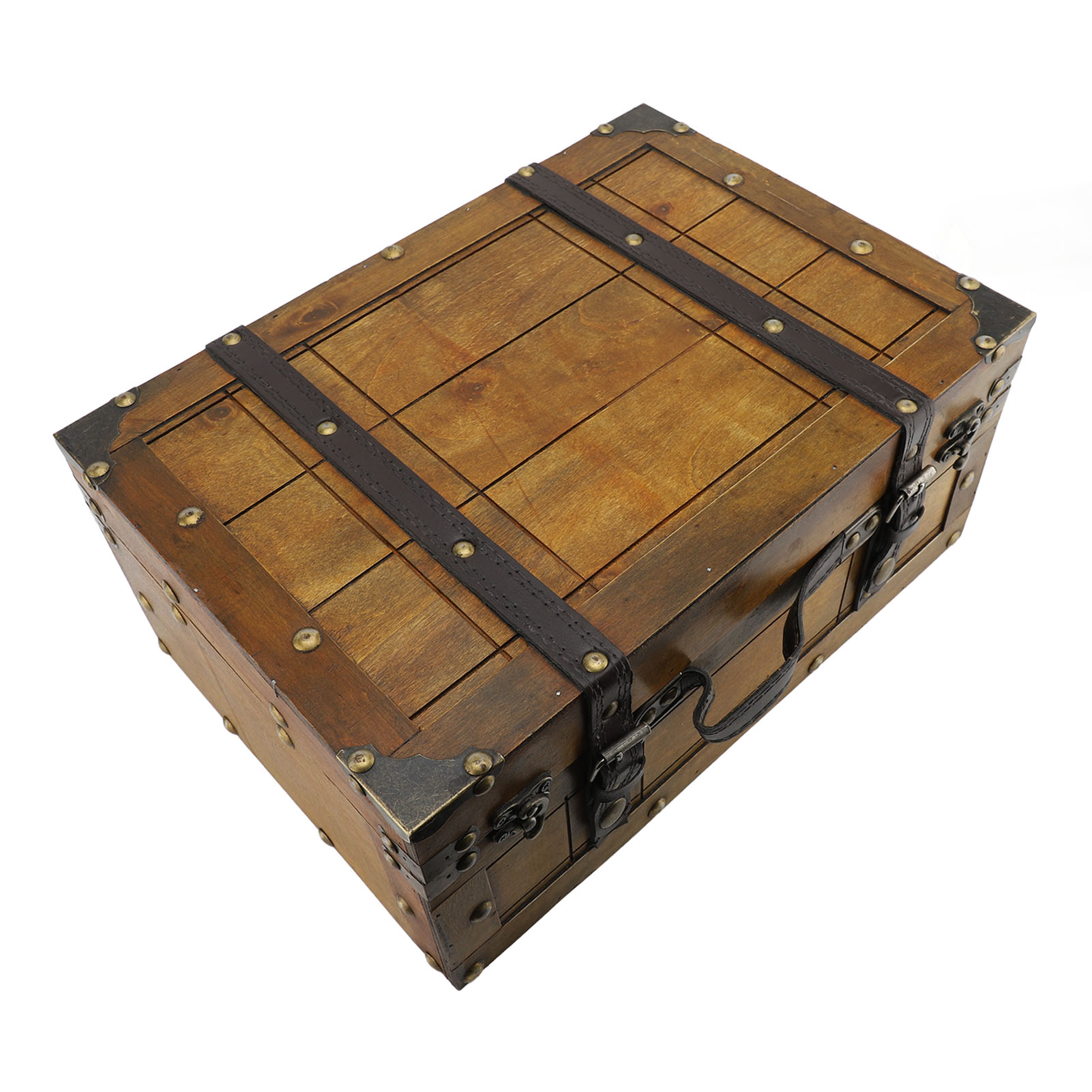 حقيبة الرجعية الخشب الاصطناعي  - مراجعة Retro Vintage Trunk Suitcase وسعره