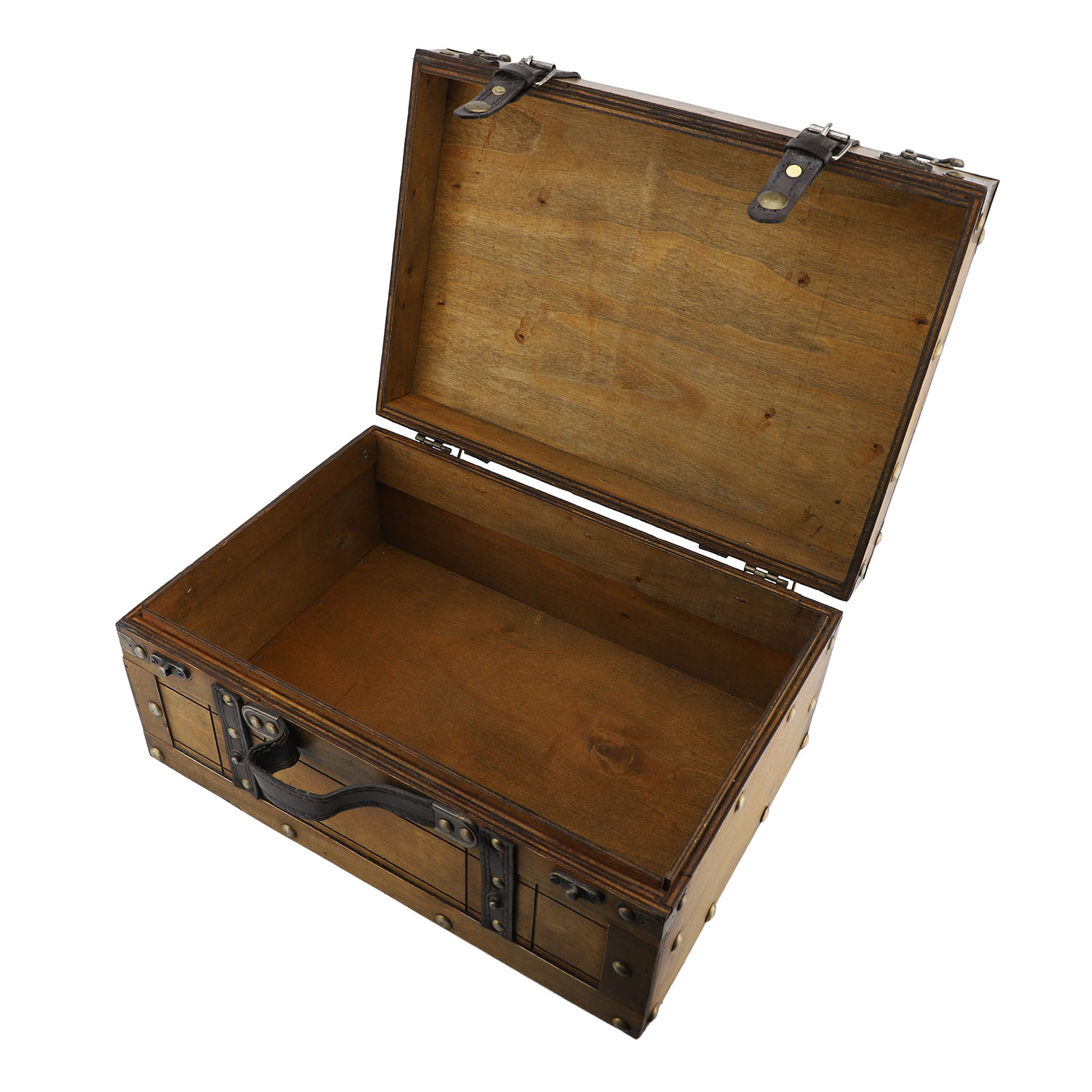 حقيبة الرجعية الخشب الاصطناعي  - مراجعة Retro Vintage Trunk Suitcase وسعره