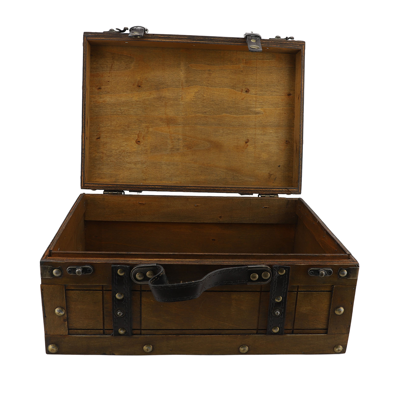 حقيبة الرجعية الخشب الاصطناعي  - مراجعة Retro Vintage Trunk Suitcase وسعره
