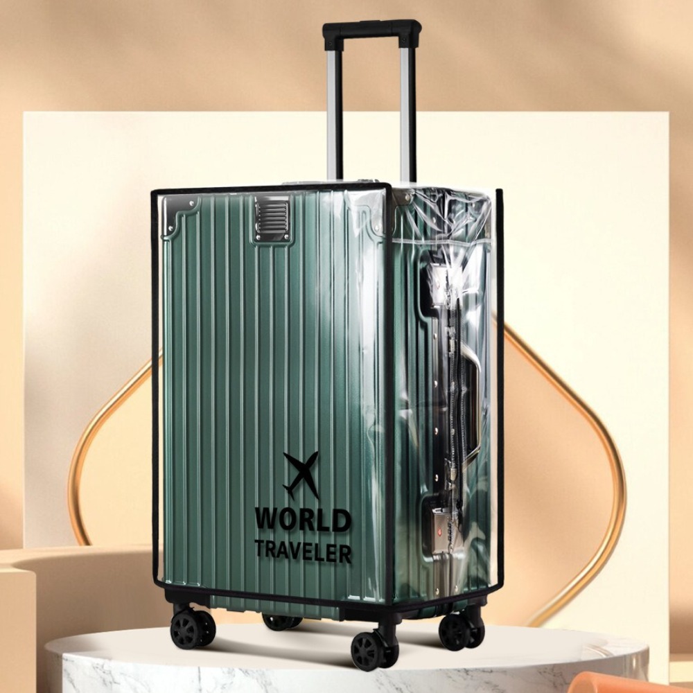 غطاء حقائب شفاف من البولي فيني - مراجعة Waterproof Suitcase Cover Protector وسعره