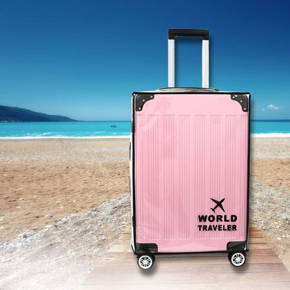 غطاء حقائب شفاف من البولي فيني - مراجعة Waterproof Suitcase Cover Protector وسعره