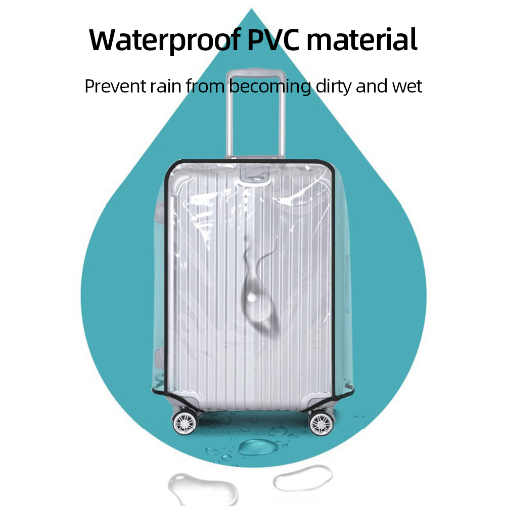 غطاء حماية شفاف للحقائب مقاس 1 - مراجعة Waterproof Suitcase Cover Protector وسعره