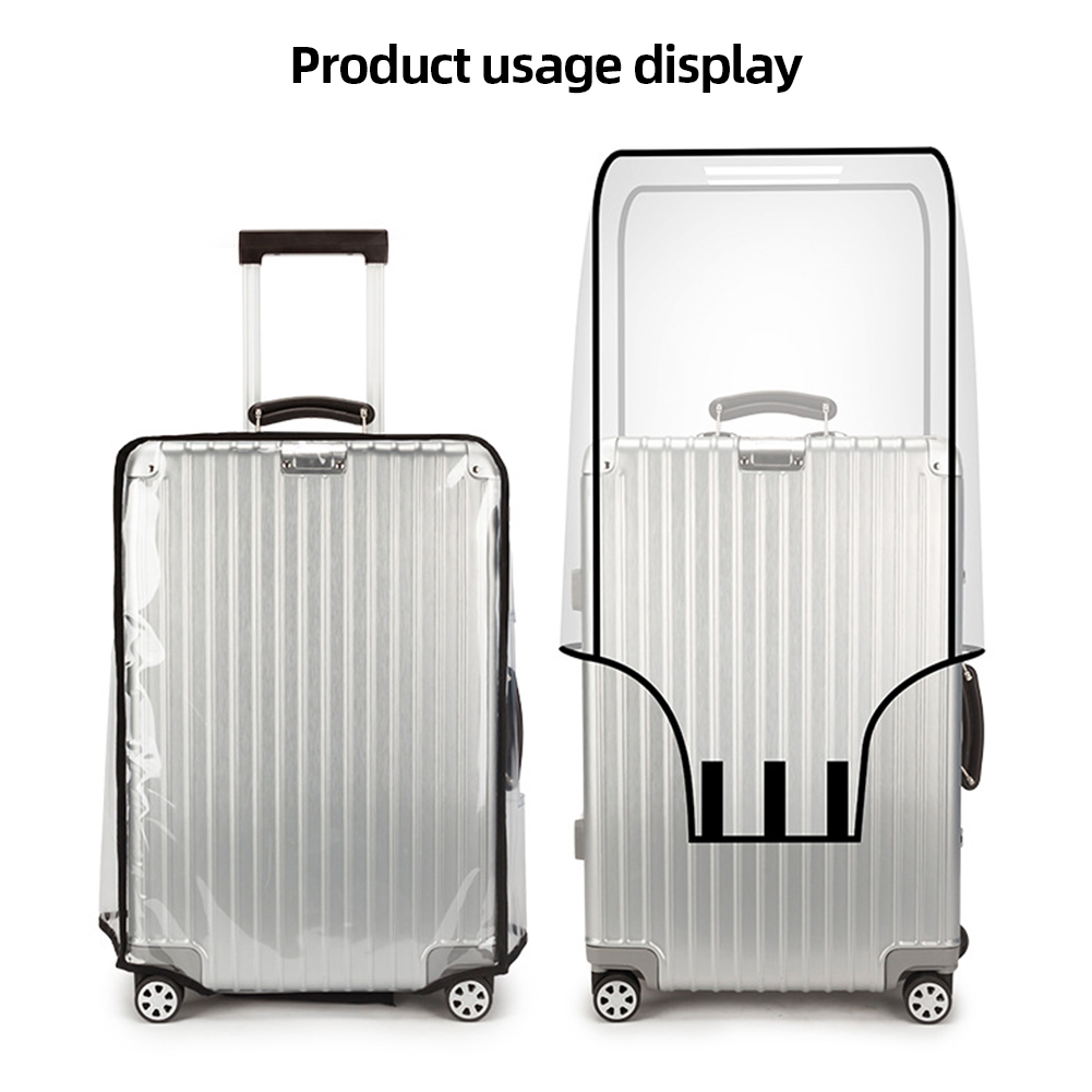 غطاء حماية شفاف للحقائب مقاس 1 - مراجعة Waterproof Suitcase Cover Protector وسعره
