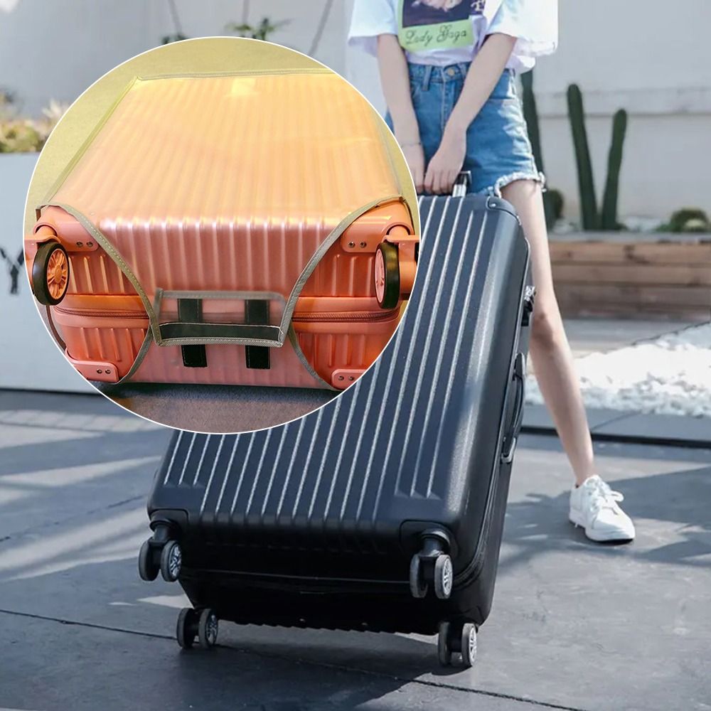 غطاء حقائب السفر شفاف من البول - مراجعة Waterproof Suitcase Cover Protector وسعره
