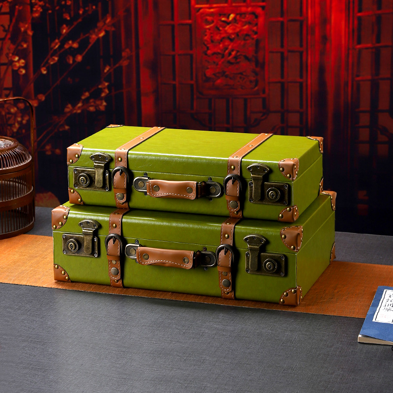 حقيبة خشبية عتيقة متعددة الوظا - مراجعة Retro Vintage Trunk Suitcase وسعره