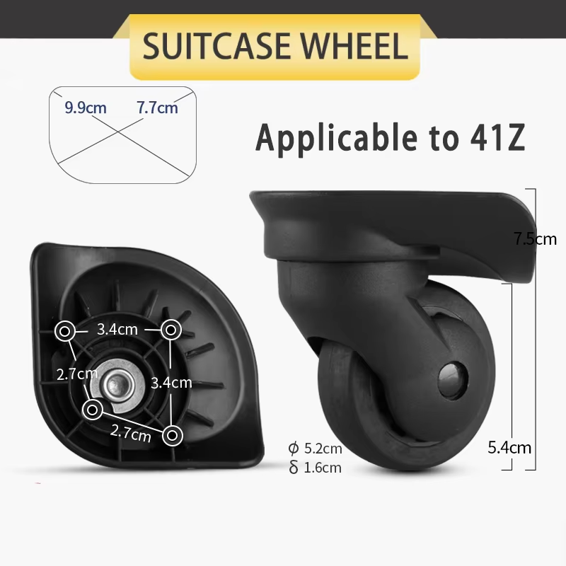 لـ 41Z #   عجلة بديلة دوارة 36 - مراجعة Silent Replacement Luggage Wheels وسعره