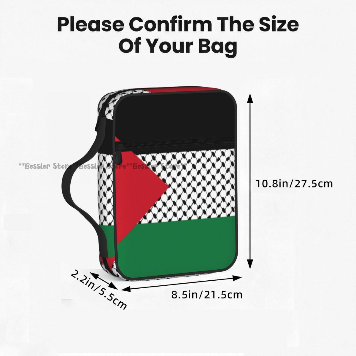 حقيبة الكتاب المقدس بعلم فلسطي - مراجعة Handbags وسعره