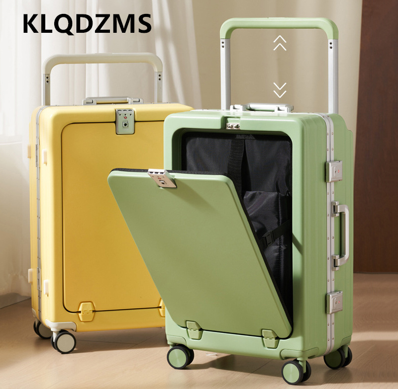 حقيبة سفر KLQDZMS مقاس 20 و22  - مراجعة Front Opening Laptop Luggage 24 Inch وسعره