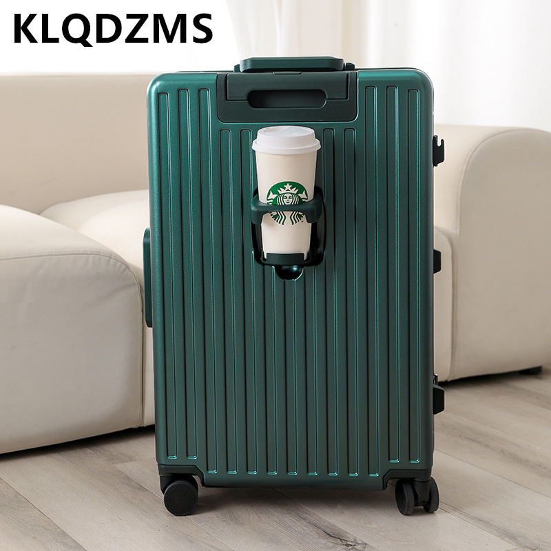 حقيبة سفر محمولة من KLQDZMS بف - مراجعة Front Opening Laptop Luggage 24 Inch وسعره