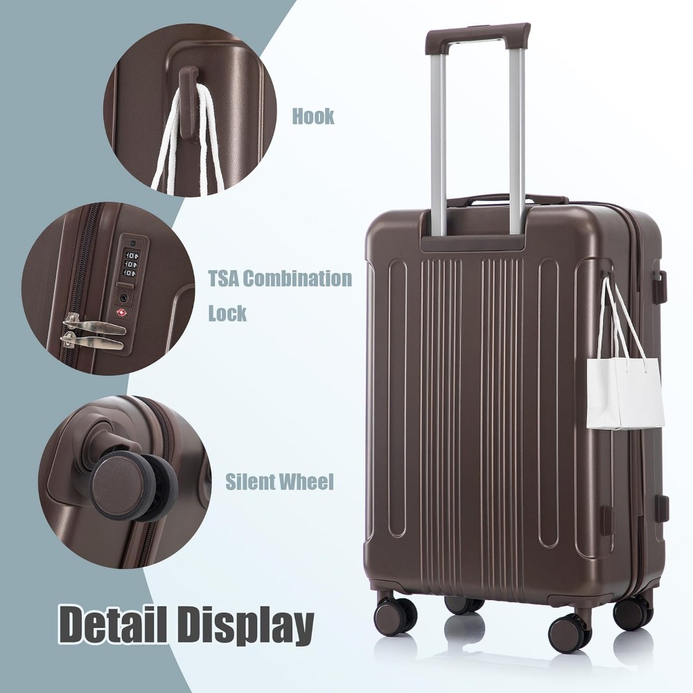 مجموعة حقائب سفر من 3 قطع قابل - مراجعة Expandable Hard Shell Luggage Set وسعره
